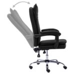 Bürostuhl Anthrazit Kunstleder – Bild 5