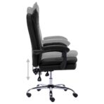 Bürostuhl Anthrazit Kunstleder – Bild 7