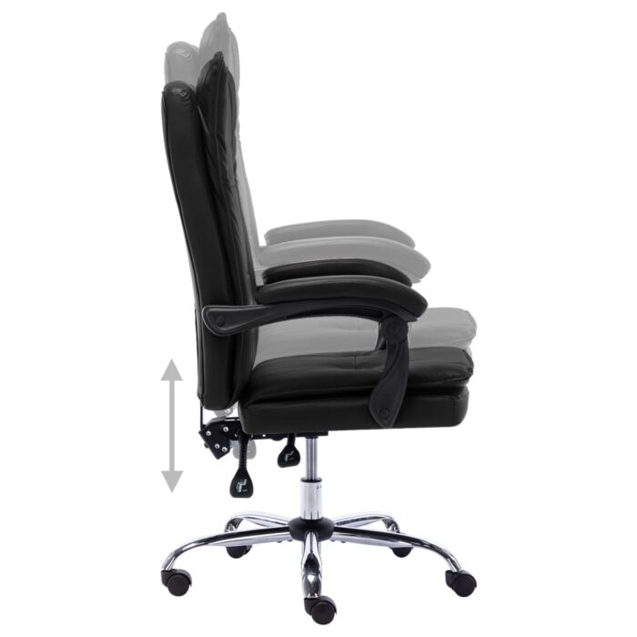 Bürostuhl Anthrazit Kunstleder – Bild 7