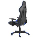 Gaming-Stuhl Drehbar Blau PVC – Bild 4