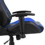 Gaming-Stuhl Drehbar Blau PVC – Bild 6