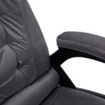 Bürostuhl Dunkelgrau Samt – Bild 5