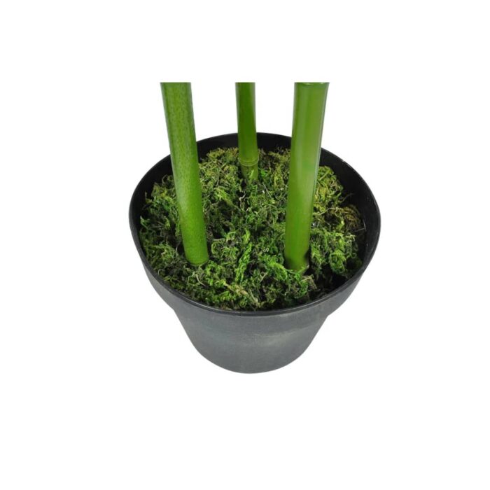 Künstliche Bambuspflanze mit Topf 120 cm Grün – Bild 4