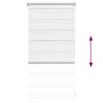 Zebra-Rollo 40,9 x 100 cm, Stoffbreite 36,7 cm, grau – Bild 5