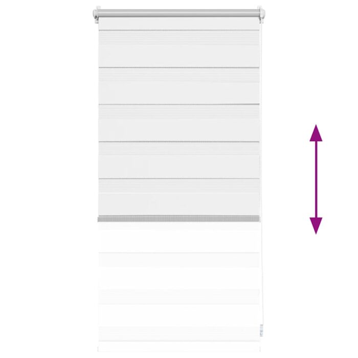 Zebra-Rollo 40,9 x 100 cm, Stoffbreite 36,7 cm, grau – Bild 5