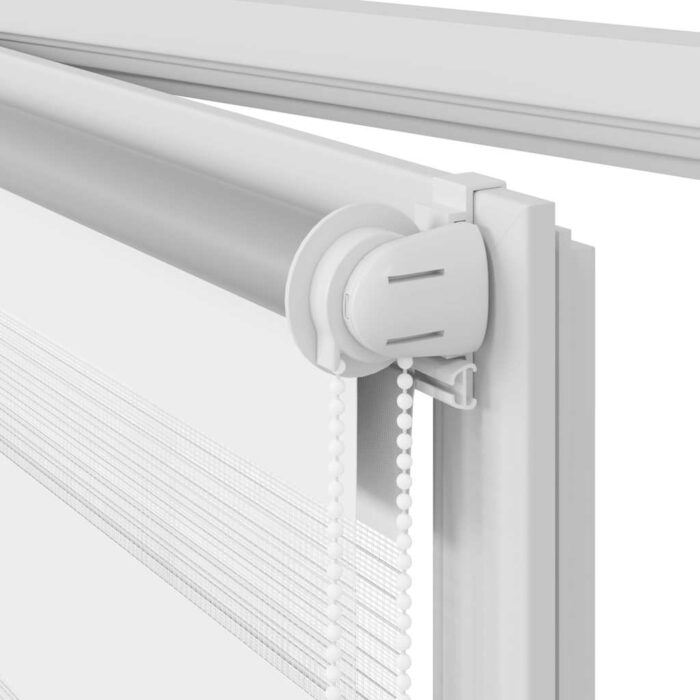 Zebra-Rollo 40,9 x 100 cm, Stoffbreite 36,7 cm, grau – Bild 9