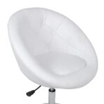 Cocktailsessel Weiss Kunstleder – Bild 5