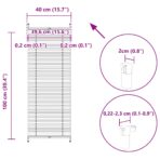 Verdunklungsplissee 40×100 cm Weiss – Bild 10