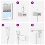 Verdunklungsplissee 40×100 cm Weiss – Bild 5