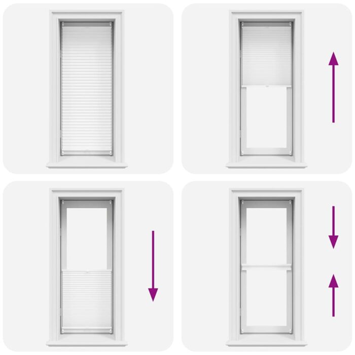Verdunklungsplissee 40×100 cm Weiss – Bild 6