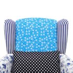 Sessel mit Patchwork-Design Stoff – Bild 5