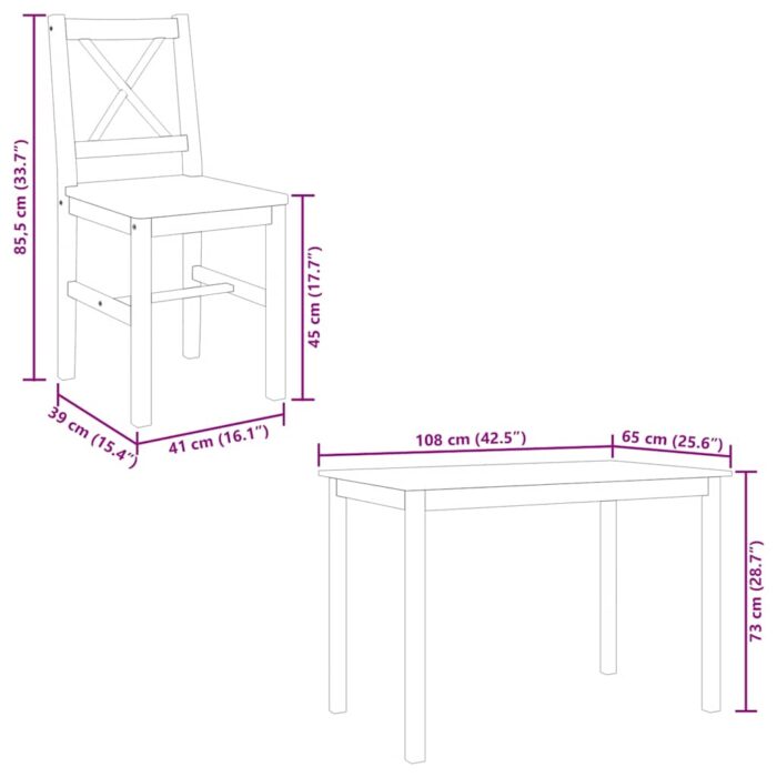5-tlg. Essgruppe Weiss – Bild 12