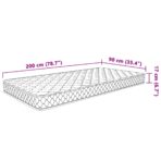 Memory-Schaum-Matratze 200×90×17 cm Weich – Bild 7