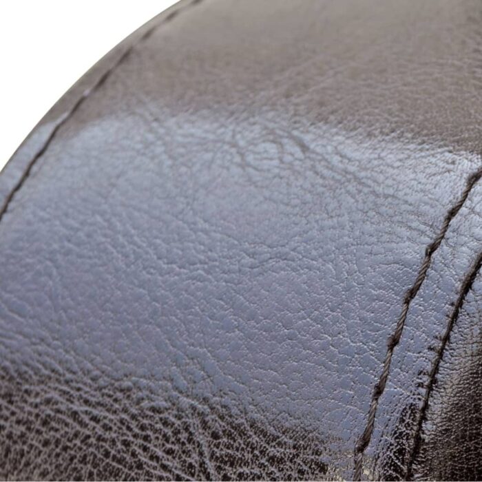 Sessel Braun Kunstleder – Bild 2