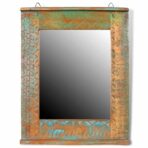 Badkommode mit Spiegel Massivholz Mango – Bild 11