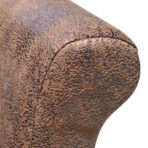 Esszimmerstühle 2 Stk. Braun Kunstleder – Bild 5