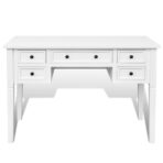 Weisser Schreibtisch mit 5 Schubladen – Bild 3