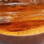 Couchtisch Schalenform mit Stahlboden Altholz Massiv – Bild 5