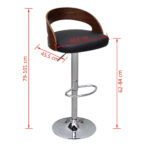 Barhocker 2 Stk. Bugholz – Bild 8