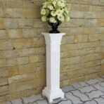 Säulen-Pflanzenständer Klassischer Stil Quadratisch MDF