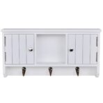 Wandschrank für Schlüssel mit Türen und Haken – Bild 3