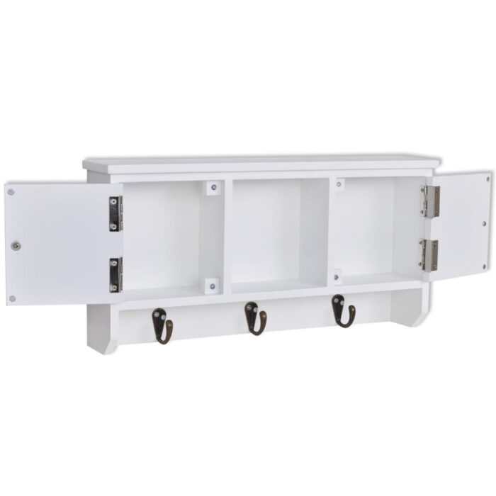 Wandschrank für Schlüssel mit Türen und Haken – Bild 4