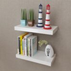 Wandregale 2 Stk. MDF Weiss