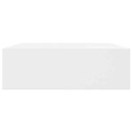 Wandregal mit Schublade MDF Weiss – Bild 5