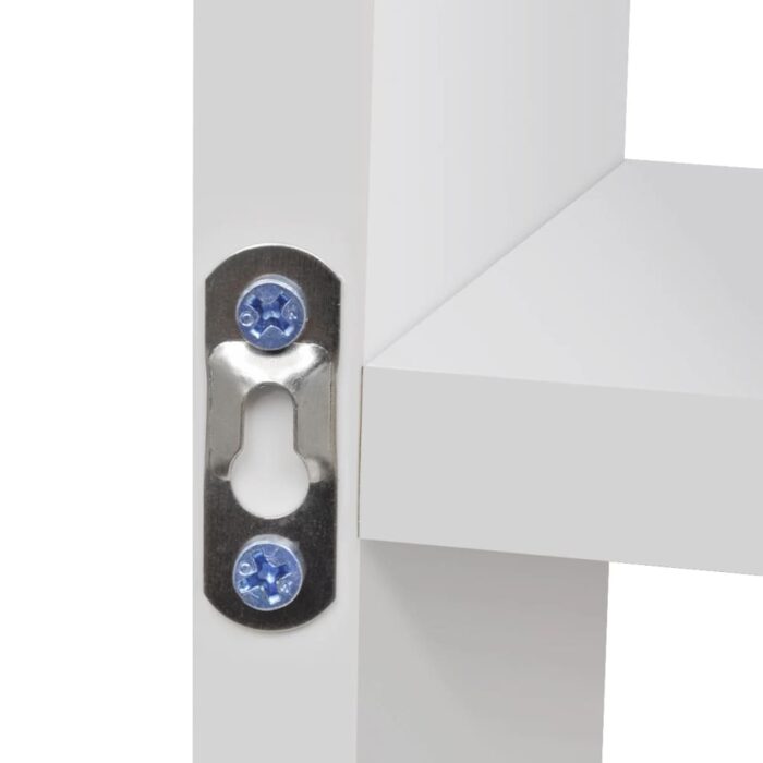 Wandregal Hängeregal mit 8 Fächern Weiss – Bild 5