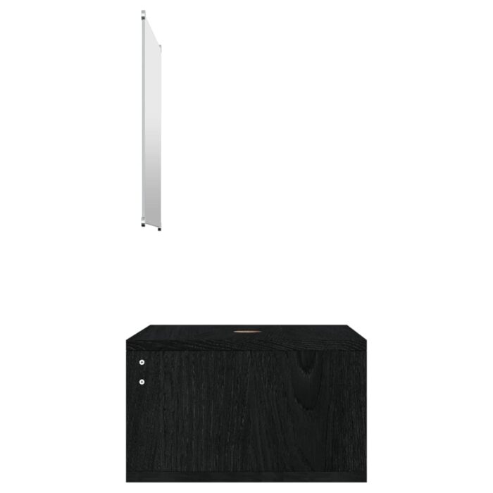 2-tlg. Badmöbel-Set Schwarz Holzwerkstoff – Bild 5