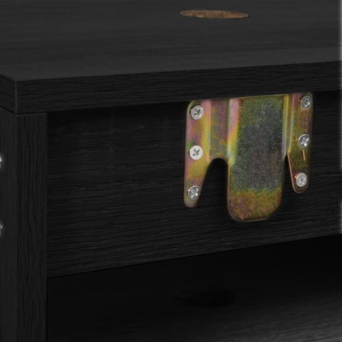 2-tlg. Badmöbel-Set Schwarz Holzwerkstoff – Bild 6