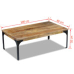 Couchtisch Mangoholz 100x60x35 cm – Bild 8