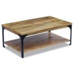 Couchtisch Mangoholz 100x60x38 cm – Bild 3
