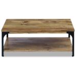 Couchtisch Mangoholz 100x60x38 cm – Bild 6