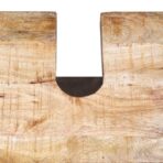 Badkommode mit Spiegel & 2 Seitenschränke Massivholz Mango – Bild 13