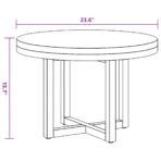 Couchtisch Teak Harz 60 cm – Bild 10