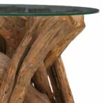 Couchtisch Massivholz Teak Treibholz 60 cm - Massivholz Teak – Bild 5