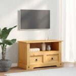 TV-Schrank Mexiko-Stil Kiefernholz - Massivholz Kiefer