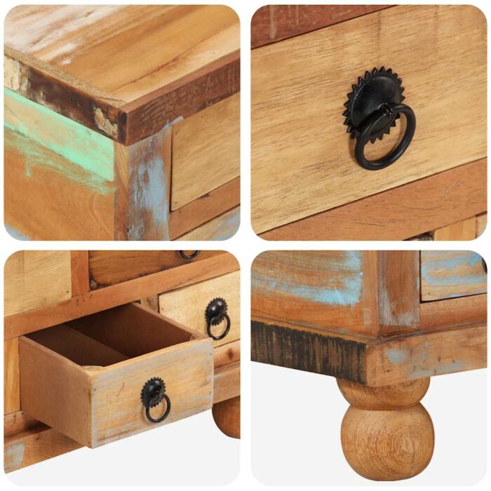 Couchtisch Altholz 70x70x38 cm – Bild 9