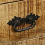 Sideboard 80 x 30 x 70 cm Recyceltes Massivholz – Bild 8