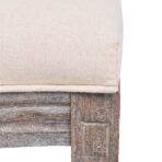 Esszimmerstühle 2 Stk. Creme Stoff – Bild 6