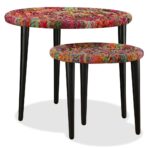 2-tlg. Couchtisch-Set Chindi-Details Mehrfarbig – Bild 5
