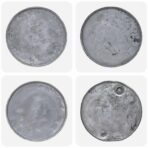 Couchtisch Gemischtes Altholz 60x45 cm Silbern – Bild 3