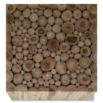 Couchtisch Teakholz 50x50x35 cm – Bild 3