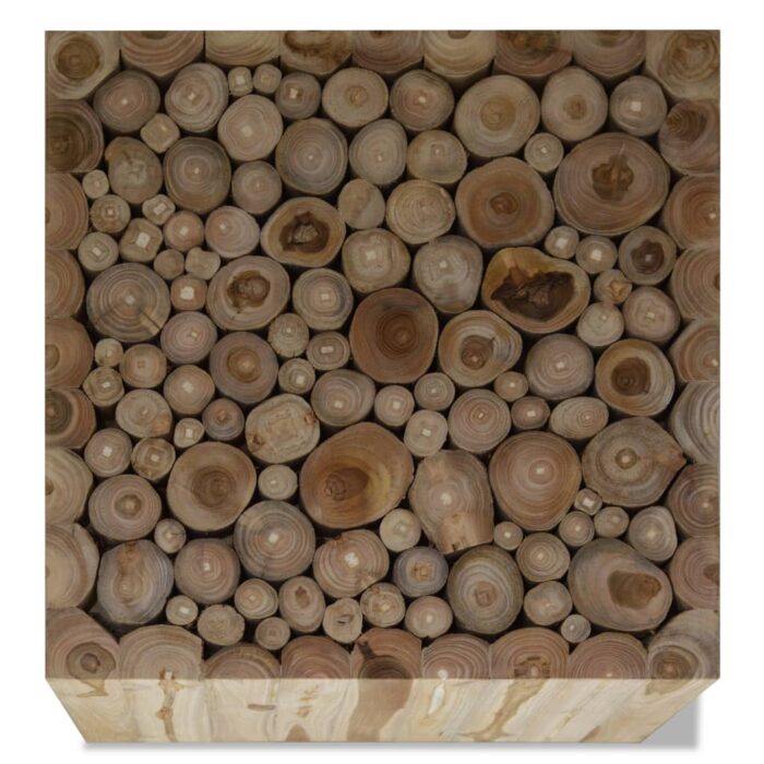Couchtisch Teakholz 50x50x35 cm – Bild 3