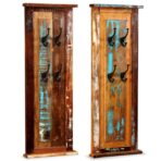 Wandgarderobe / Garderoben cm - Massivholz Akazie – Bild 2