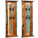 Wandgarderobe / Garderoben cm - Massivholz Akazie – Bild 4