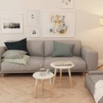 Beistelltisch Set 2 Stk. Kiefernholz Massiv – Bild 8