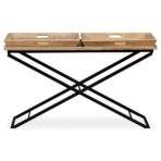 Konsolentisch Mangoholz Massiv 130 x 40 x 80 cm – Bild 3