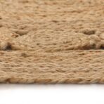 Teppich Flechtmuster Jute 90 cm Rund – Bild 2